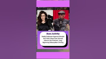 Deddy Corbuzier Ngamuk Dituduh Usir Nafa Urbach dan Ahmad Sahroni dari Podcast
