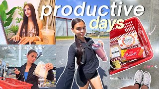 PRODUCTIVE DAYS IN MY LIFE 🍵 healthy habits, running errands & getting my life together!