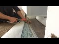 How to install a carpet to vinyl transition strip on concrete