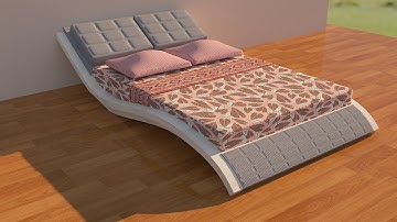 3DsMax Tutorials,Tutorial on Modeling & Texturing a Modern Bed in Interior in 3dsmax ( Part 2)
