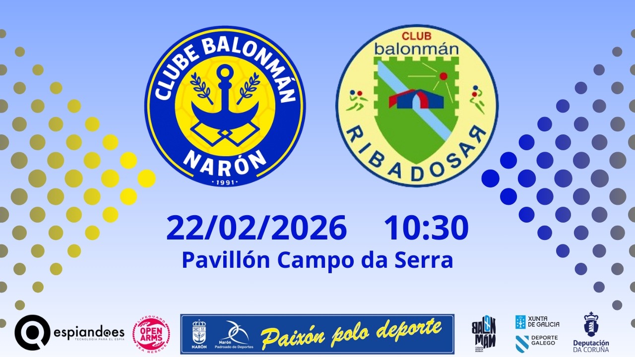 ESPIANDO.ES BALONMÁN NARÓN - BALONMÁN RIBADOSAR  [X.6 2ª FASE LIGA PRATA INFANTIL MASCULINA]