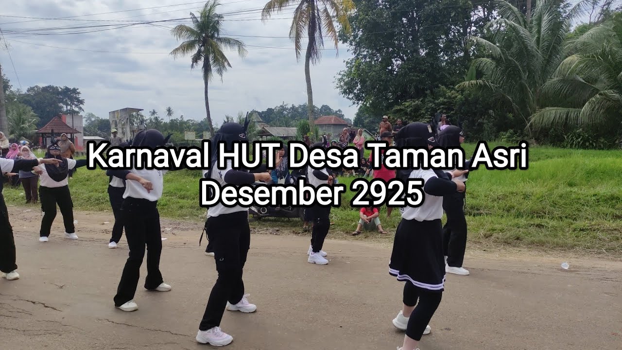 Karnaval edisi dusun 3 dan 4 Desa Taman Asri Kec. Purbolinggo Kab. Lampung Timur bersama ibu bupati