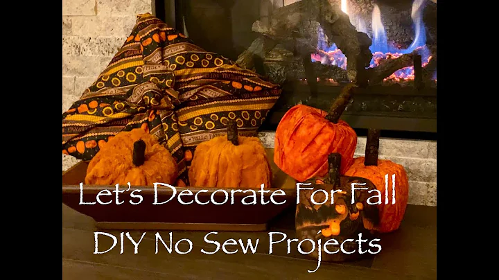 DIY No Sew Decorate for Fall