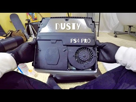 How Clean PS4 Pro Fan, Heatsink - White Console Edition - YouTube