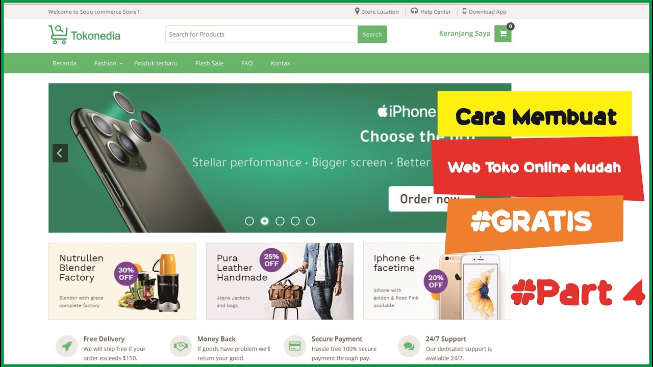 Cara Membuat Website Toko Online dengan Blogger I Part 4 - YouTube
