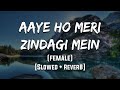 Aaye Ho Meri Zindagi Mein Female Slowed Reverb LoFi Mood 90 S Aaye Ho Meri Zindagi Mein Female Slowed Reverb LoFi Mood 90 S
