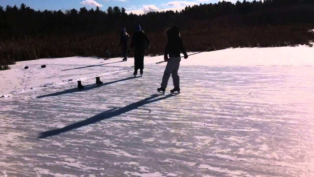 Pond hockey 2015 Kanata highlands YouTube
