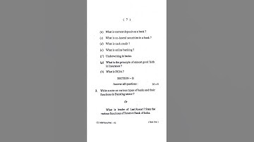 B.com(5 sem) merchant banking and financial services(2021year) exam paper