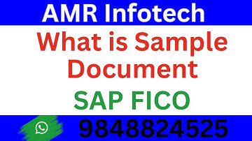What is Sample Document in SAP FI Telugu | Sample Document Refer (F-01) SAP FICO TRAINING  IN TELUGU