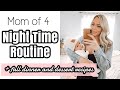 FALL NIGHT TIME ROUTINE  | MOM OF 4 WITH A NEWBORN | fall dinner and dessert recipe