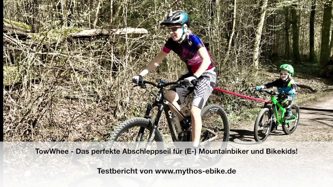 TowWhee, das perfekte Abschleppseil für (E-) Mountainbiker und Bikekids! 