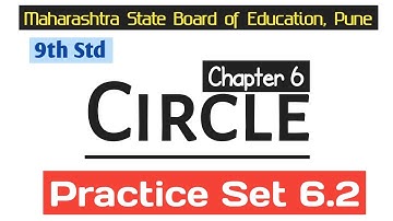 Practice Set 6.2 Answers - Std 9th Geometry Chapter 6 Circle @Maths_guru-G