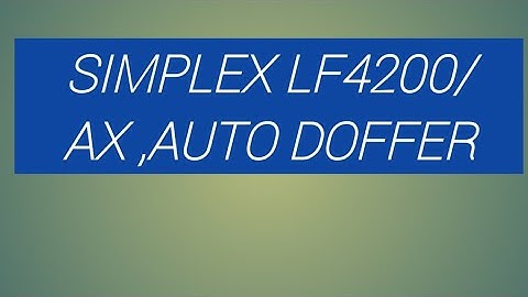 LMW SIMPLEX LF 4200/AX AUTO DOFFER KSR