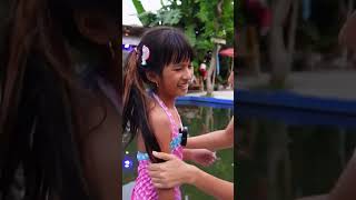 DISTA KENA AIR BERUBAH JADI MERMAID😱 #viralvideos #viralditiktok #modelcilik