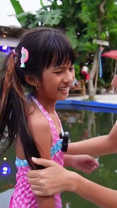 DISTA KENA AIR BERUBAH JADI MERMAID😱 #viralvideos #viralditiktok #modelcilik