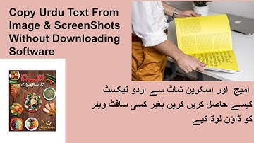 Copy Text From Image & Screenshots/How to Extract Urdu Text from Image