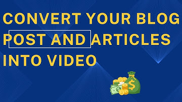 CONVERT YOUR TEXT, BLOG POST AND ARTICLES TO A VIDEO #texttovideo #chatgpt #videocontent