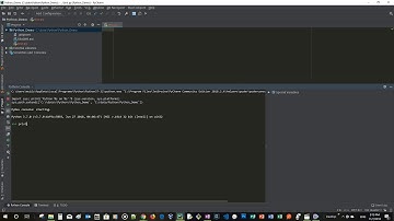 How to use Python Console in the pyCharm Tool