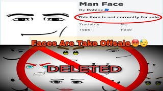 ROBLOX just Removed Classic Faces From Catalog | RIP roblox faces