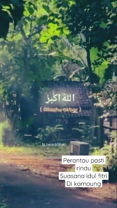 😪😪😪PERANTAU PASTI RINDU SUASANA DI KAMPUNG #idulfitri #perantau #takbiran #islamshorts #ramadhan