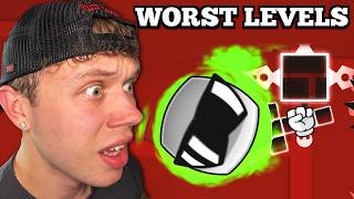 I Tried The WORST Rated Geometry Dash Levels