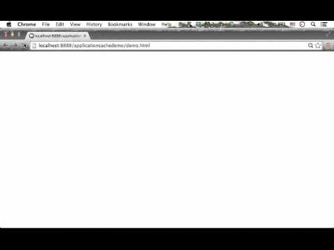 HTML5 Application Cache Simple Demo