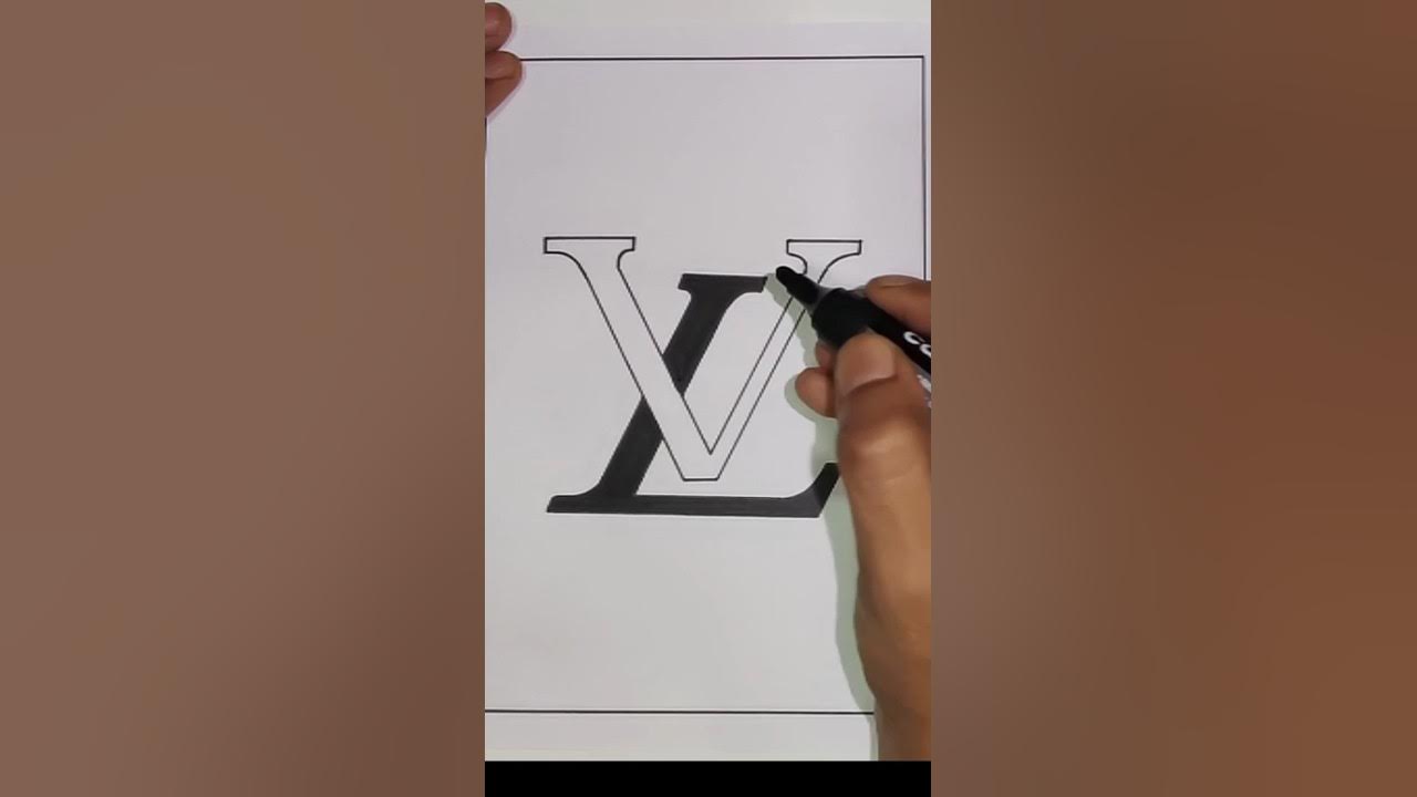 How to Draw Louis Vuitton Logo 