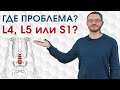 Как узнать на уровне какого позвонка проблема? Уровень L4, L5 или S1? Двигательные тесты.