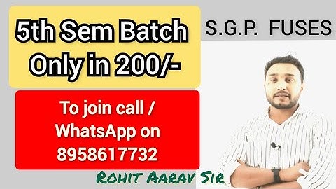 SGP :: FUSE :: CLASS FOR ALL:: #5th_sem_batch #rohit_aarav_sir #SGP #POLYTECHNIC_STUDY