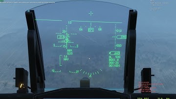 DCS Marianas F-16 ILS Approach (Crosswind landing)