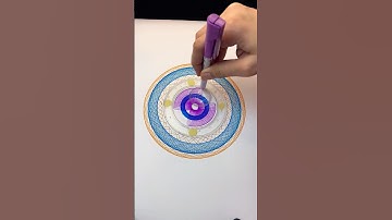 Relaxing Spiral Creations ASMR | Soothing Spirograph Art for Calm & Rest! #art #shorts #spirograph