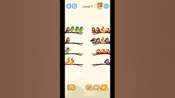 Bird Sort Color level 7🤔🤔🔥
