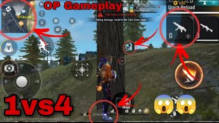 impossible|rank 1vs4 gameplay|OP M60 incubator #freefire #1vs4 #ffviral #shorts