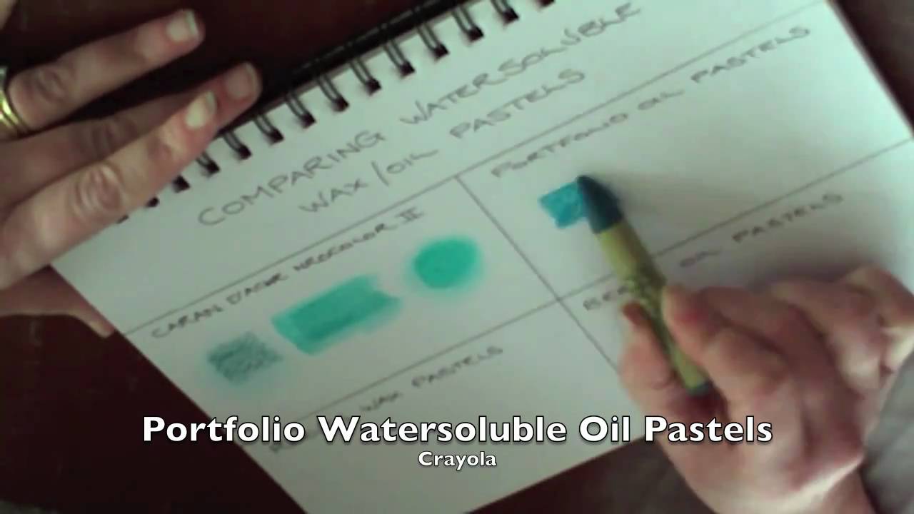 Art Supplies Comparing Water Soluble Wax/Oil Pastels YouTube
