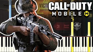 Call of Duty Mobile Battle Royale and Multiplayer Victory Theme Song [Piano Tutorial]