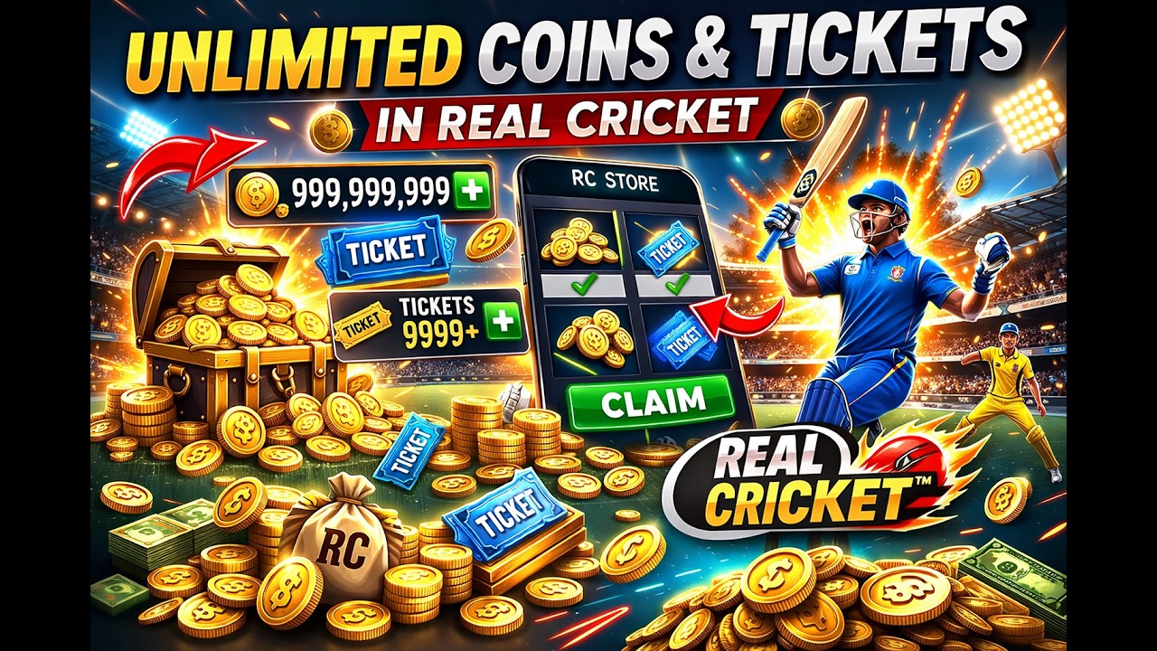 How To Get Unlimited Coins 🤩 And Tickets In Real Cricket After Update ...