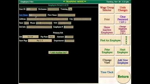 ViewTouch Video Training: Adding a new employee