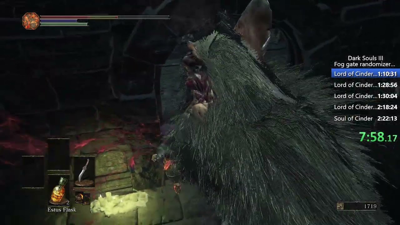 DS3 Fog gate randomizer any% in 1h 07m 09s