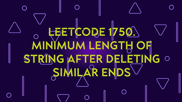 Minimum Length of String After Deleting Similar Ends | Leetcode #1750 | C++ | String | Lost _Code