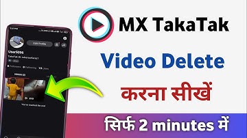 Mx taka tak video delete kaise kare | how to delete mx takatak video