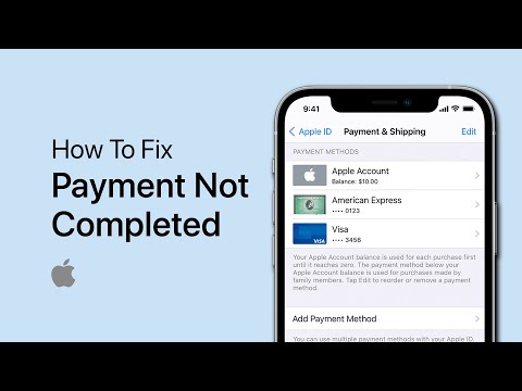 How To Fix Payment Not Completed App Store Error - iPhone