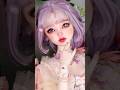 #BJD #unboxing #doll mystical purple wig making #Dressup