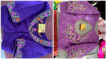 25 Beautiful Computer Embroidery Blouses 2025| Machine Work Blouse Designs | #Computer Embroidery