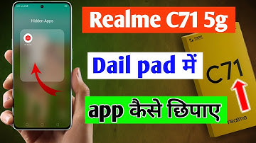 Realme C71 dail pad me app hide kaise kare | Realme c71 app hide kaise kare