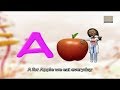 A B C D -  A For Apple, B for Ball - Alphabet Songs For Children - Phonics Song