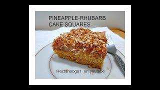 Pineapple rhubarb cake squares, (vegan) written recipe below the video
in comments. recipes playlist:
http://www./playlist?list=plb47160094780...