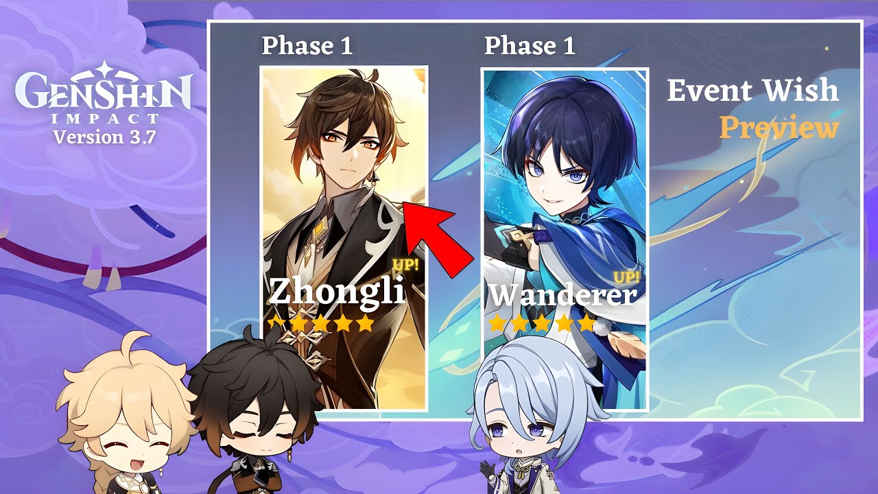 Zhongli And Wanderer RERUN BANNER CONFIRMED!! Players Should Start