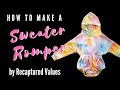 How To Make the Lowland Kid's Sweater Romper Video Tutorial by Recaptured Values