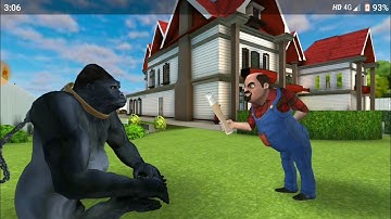 Scary stranger 3d|| Gorilla prank