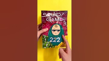 Squid Game Book 🦑 #papercraft #papersquishy #오징어게임3 #squidgame3 #종이놀이 #diy